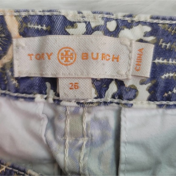 TORY BURCH IZZY PRINTED CROPPED SKINNY JEANS WOMEN'S SIZE 26 - Picture 8 of 12